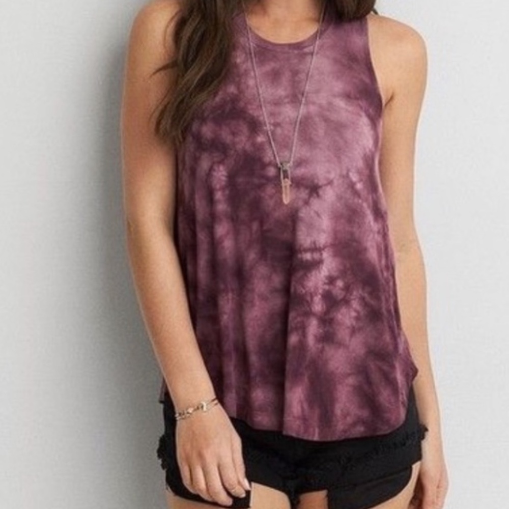 American Eagle soft and sexy tie dye tank top